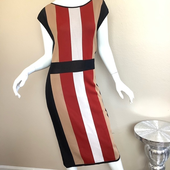 NY & C New York & Company Striped Knit Multicolor Dress - Picture 7 of 7